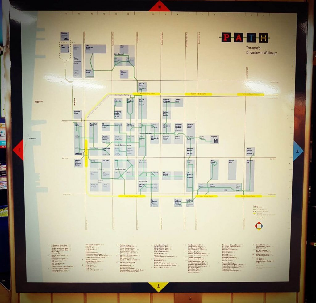 map of the path in toronto